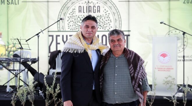 Aliağa’da Geleneksel Zeytin Hasadı Coşkuyla Kutlandı