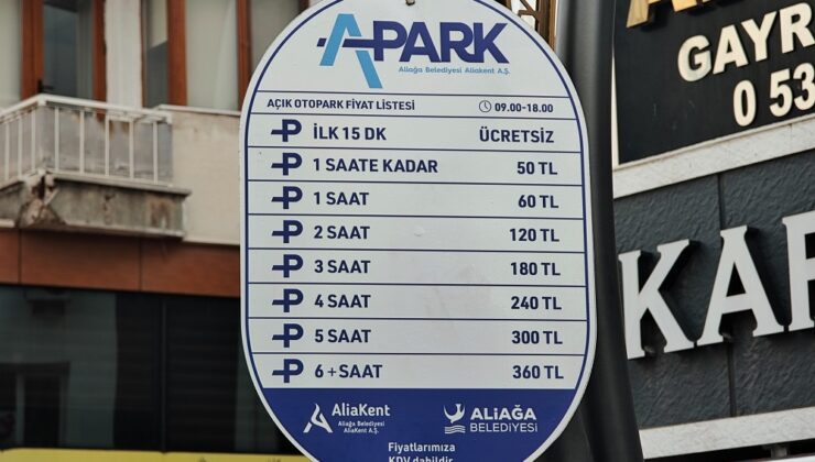Aliağa’da Ücretli Otopark Uygulaması Başlıyor