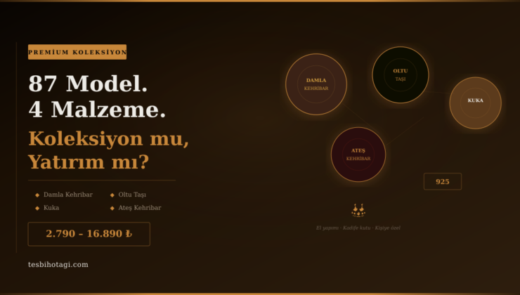 Premium Tesbih Rehberi: 87 Model, 4 Malzeme, 1 Soru — Koleksiyon mu Yatırım mı?